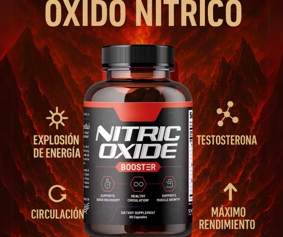 2x1 Óxido Nítrico™ – 60 Cápsulas por envase de Óxido Nítrico para la Energía, Potencia y Rendimiento.