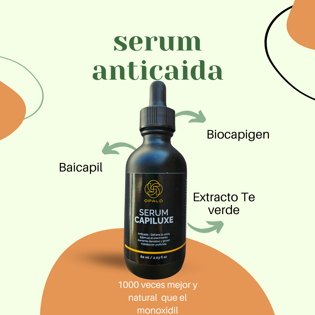 Serum anticaida capilar con Baicapil, Biocapigen y extracto de Te verde