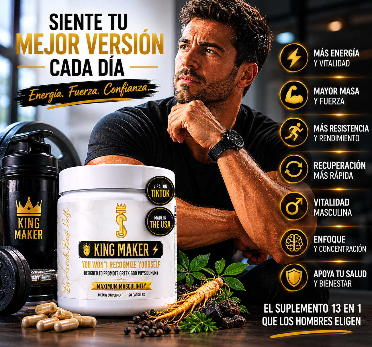 🔥RECUPERA TU ENERGÍA, FUERZA Y CONFIANZA🔥 60 Cápsulas 🎁 LLEVA GRATIS TU LUMEA  BLANQUEADOR DENTAL🎁