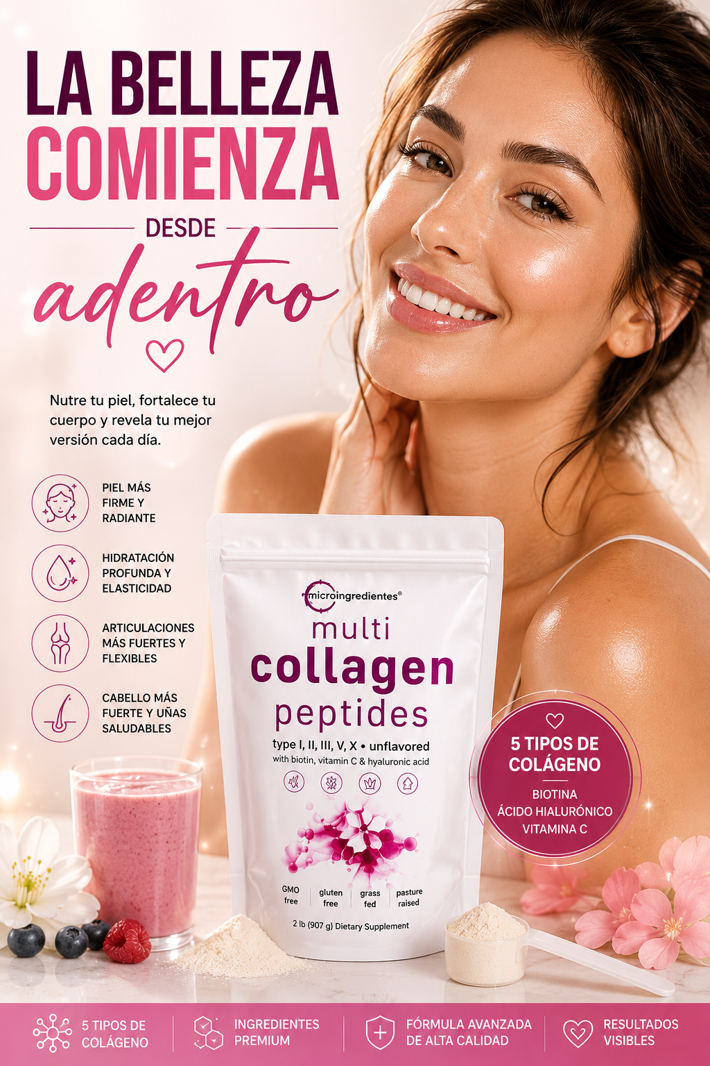 🔥Recupera la firmeza, energía y vitalidad que el tiempo está quitándole a tu cuerpo🔥🎁LLEVA GRATIS TU BLANQUEADOR DENTAL🎁