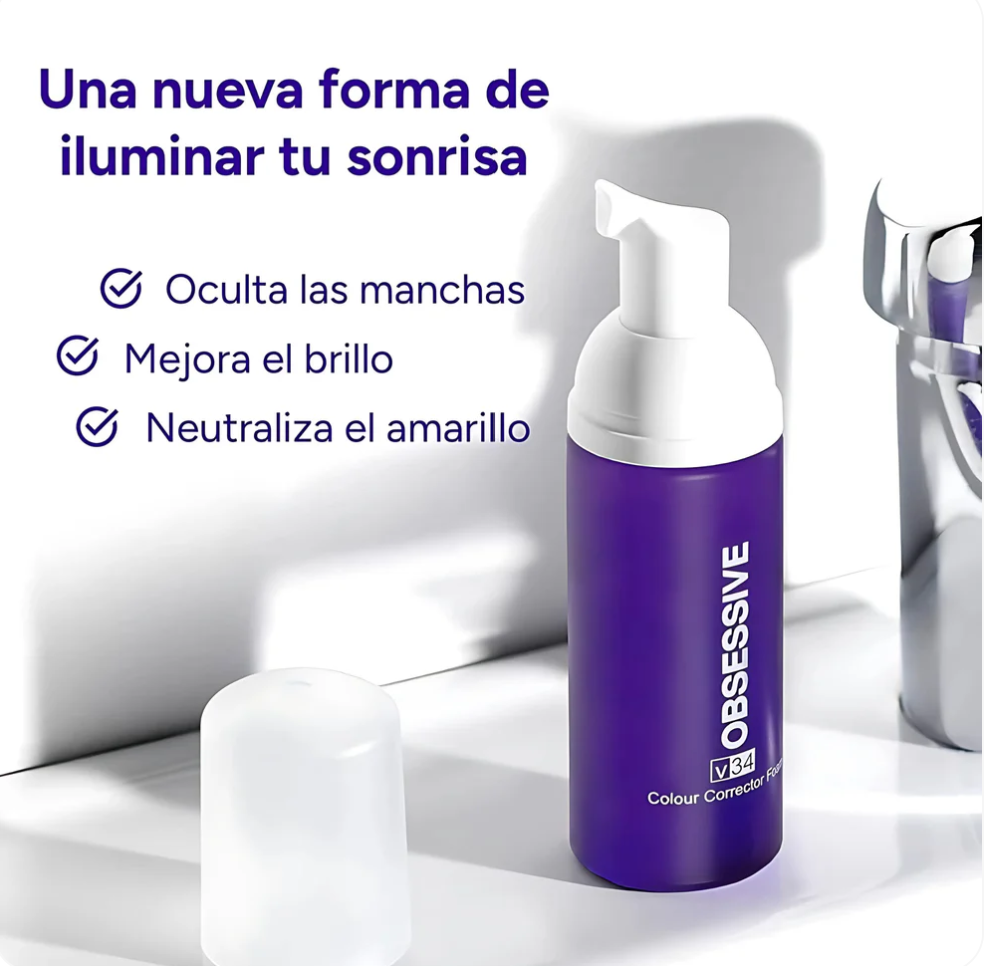 ✨ Obsessive Espuma Blanqueadora Dental – Sonríe con confianza 🦷