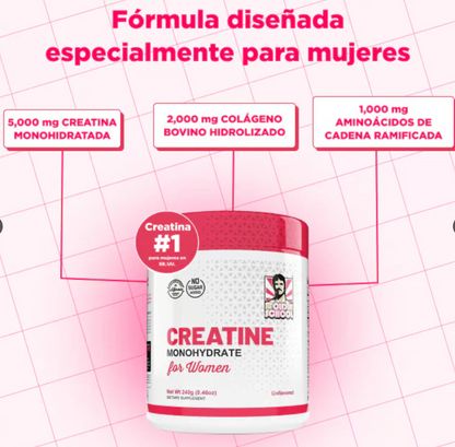 Monohidrato de creatina para mujeres 🔥Creatina → fuerza + crecimiento glúteos 🔥 Colágeno → piel + articulaciones ✨ BCAA → recuperación ⚡