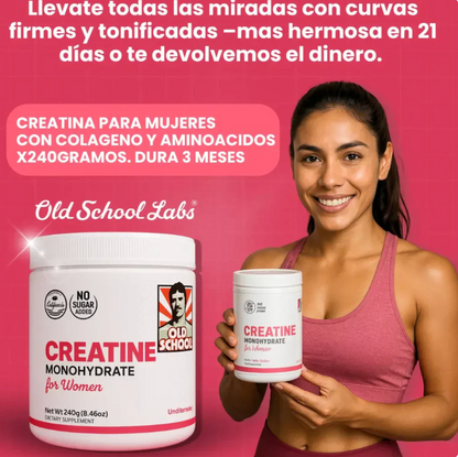 Monohidrato de creatina para mujeres 🔥Creatina → fuerza + crecimiento glúteos 🔥 Colágeno → piel + articulaciones ✨ BCAA → recuperación ⚡