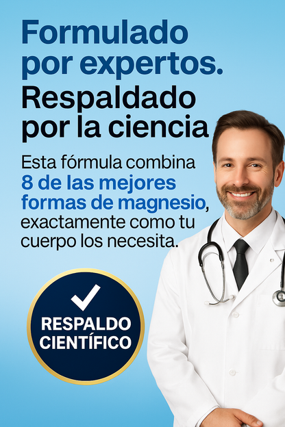 💎 Magnesium Complex Premium 1000mg – 60 cápsulas 💊 8 tipos de magnesio en 1 fórmula completa