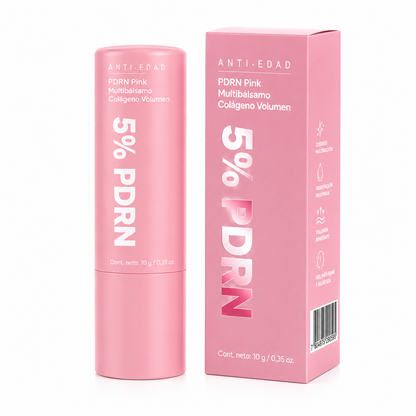 Bálsamo Multiusos de Colágeno Rosa PDRN, Volufiline Todo en Uno, Barra PDRN y NAD, Ayuda a Reducir las Líneas Finas, Cuidado Reafirmante, Cuidado Labial