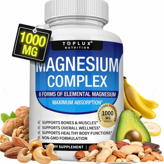 🔥Suplemento Complejo de Magnesio, 8 TIPOS de Magnesio en una sola cápsula 🔥¡Lleva  2 x $ 33.000! 60 cápsulas por envase
